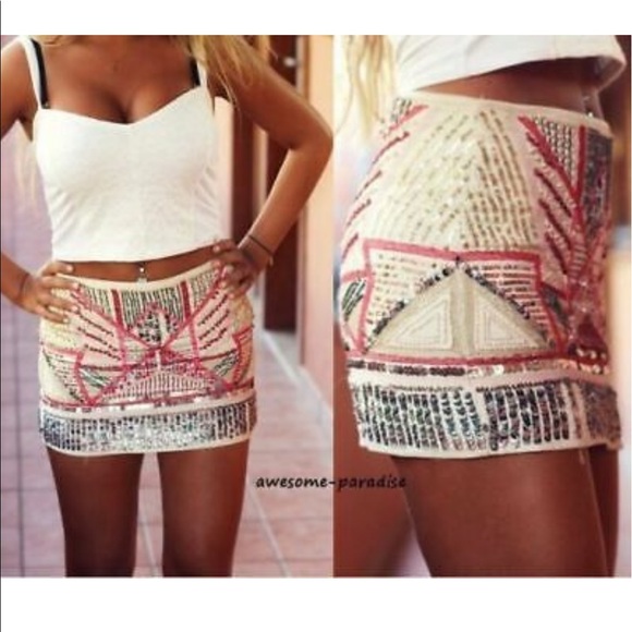 Zara sequin skirt - Picture 2 of 2